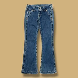 Vintage True Religion Jeans Low Rise Bootcut y2k Flare Womens 27 Sammy
